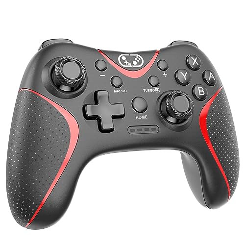 Cehensy Wireless Pro Controller für Switch/Switch Lite/Switch OLED, Bluetooth-Gaming-Controller mit Wake-up, Gamepad mit programmierbarer Taste, 6-Achsen-Gyroskop, Turbo & Auto, Dual-Vibration von Cehensy