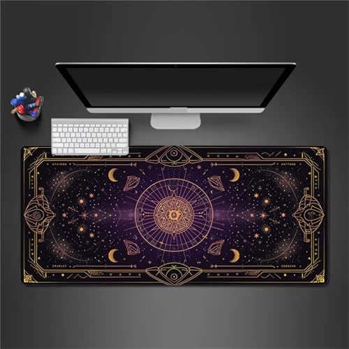 Gaming Mauspad,XXL 900x400x2mm Meditation Sternenhimmel Mauspad,Groß Erweiterte Tischunterlage,Waschbares Mousepad,rutschfeste Gummi Mousepad für PC,Laptop Verbessert Präzision und Geschwindigkei von Cekog