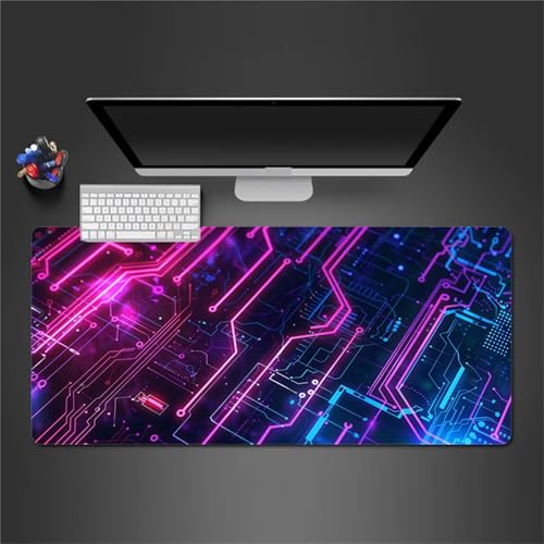 Gaming Mauspad,XXL 900x400x3mm Lila Textur Mauspad,Groß Erweiterte Tischunterlage,Waschbares Mousepad,rutschfeste Gummi Mousepad für PC,Laptop Verbessert Präzision und Geschwindigkei von Cekog