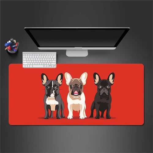 Gaming Mousepad XXL 1200x600x3mm Groß Mausped,Tier Hunde Mauspad mit Motiv,rutschfest Schreibtischunterlage,Verbessert Gaming Mauspad Präzision und Geschwindigkei,Mauspad für Büro,Zuhause von Cekog