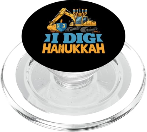 Funny I Dig Chanukka Traktor jüdische Chanukah Jungen Kinder PopSockets PopGrip für MagSafe von Celebrate Hanukkah Tee Shirts