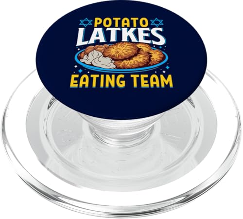 Lustige Chanukkah-Kartoffel-Latkes Eating Team jüdische Chanukah PopSockets PopGrip für MagSafe von Celebrate Hanukkah Tee Shirts