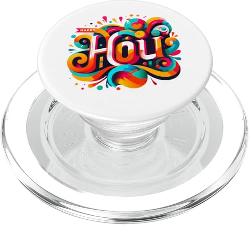 Happy Holi Festival Outfit For Women Kids Men Family PopSockets PopGrip für MagSafe von Celebrate Happy Holi Festival Outfit For Indian