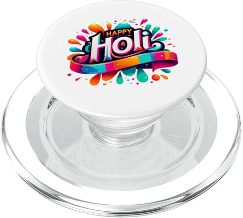 Happy Holi Festival Outfit For Women Kids Men Family PopSockets PopGrip für MagSafe von Celebrate Happy Holi Festival Outfit For Indian