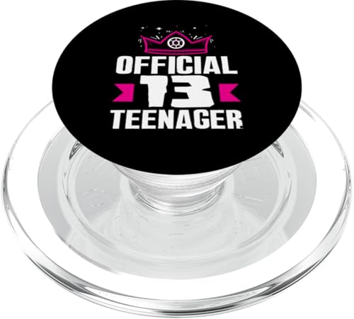 Offizielle Krone zum 13. Geburtstag für Teenager PopSockets PopGrip für MagSafe von Celebrating 13 Years of Teen Life Awesomeness Gift