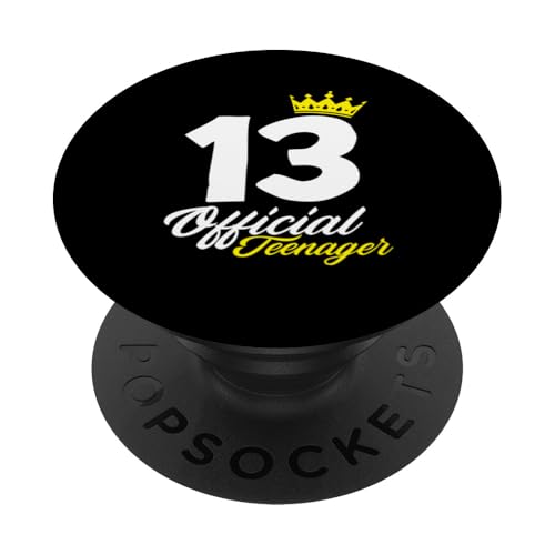 Offizieller Teenager-Kronenspaß zum 13. Geburtstag PopSockets Klebender PopGrip von Celebrating 13 Years of Teen Life Awesomeness Gift