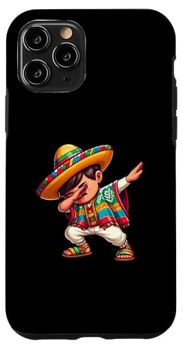 Hülle für iPhone 11 Pro Mexikanischer Junge Dabbing Funny Sombrero Cinco de Mayo Fiesta von Celebrating Mexican Fiestas Sombrero Poncho Art