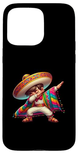 Hülle für iPhone 15 Pro Max Mexikanischer Junge Dabbing Funny Sombrero Cinco de Mayo Fiesta von Celebrating Mexican Fiestas Sombrero Poncho Art