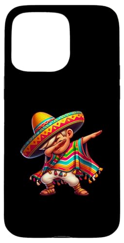 Hülle für iPhone 15 Pro Max Mexikanischer Junge Dabbing Funny Sombrero Cinco de Mayo Fiesta von Celebrating Mexican Fiestas Sombrero Poncho Art