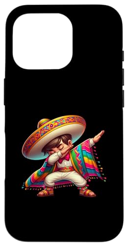 Hülle für iPhone 16 Pro Mexikanischer Junge Dabbing Funny Sombrero Cinco de Mayo Fiesta von Celebrating Mexican Fiestas Sombrero Poncho Art