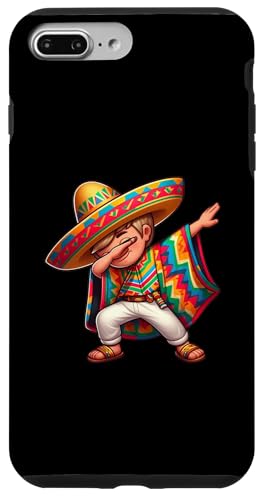 Hülle für iPhone 7 Plus/8 Plus Mexikanischer Junge Dabbing Funny Sombrero Cinco de Mayo Fiesta von Celebrating Mexican Fiestas Sombrero Poncho Art