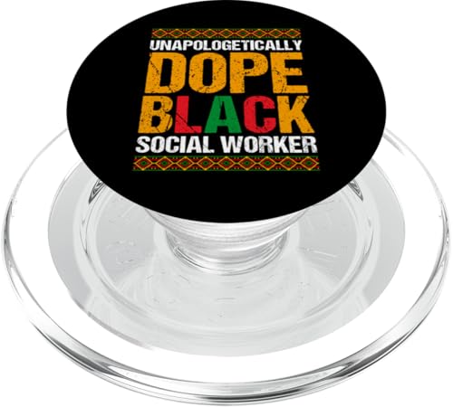 Unentschuldigend cooler schwarzer Sozialarbeiter PopSockets PopGrip für MagSafe von Celebration/Black History Month