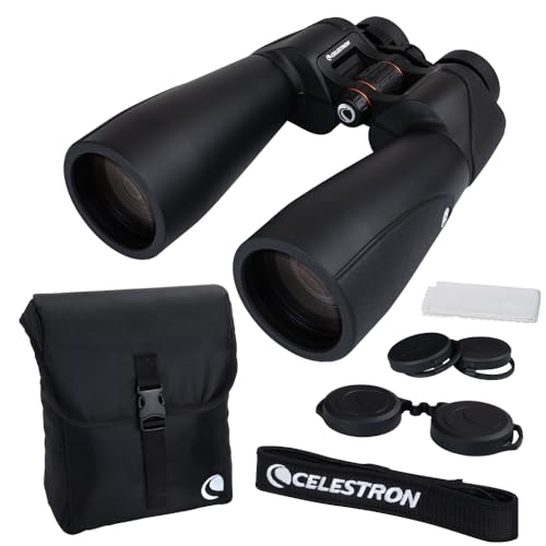 Celestron 72034 SkyMaster Pro ED 15x70 Astronomie-Fernglas mit ED-Glas und großer Blende für Beobachtungen aus weiter Ferne, vollvergüteter XLT-Beschichtung, Stativadapter und Tragekoffer von Celestron