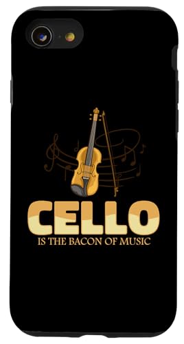 Hülle für iPhone SE (2020) / 7 / 8 Cello Instrument Lustiges Spielen Musikunterricht von Cello Instrument