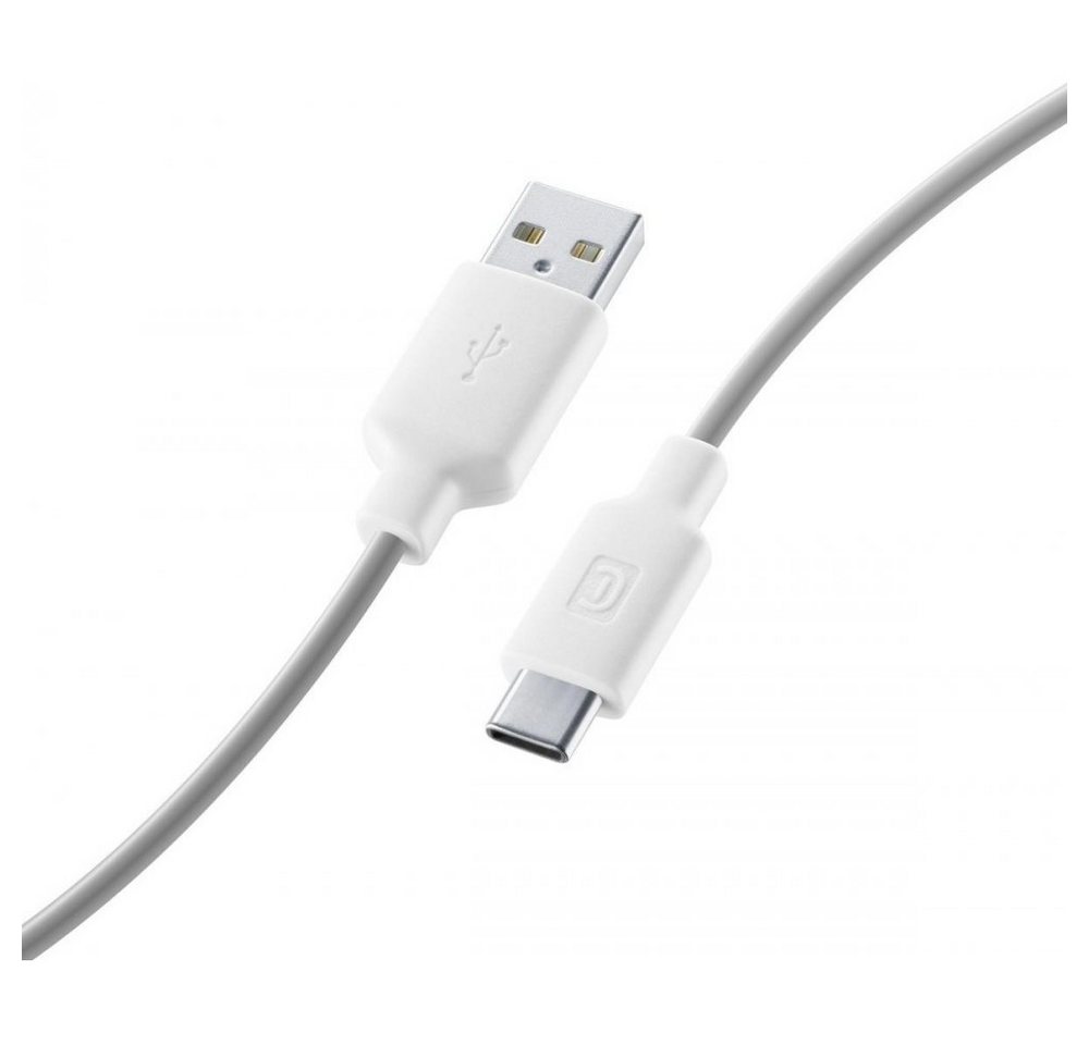 Cellularline Style Color Cable USB-A auf USB-C 1 m - Datenkabel - weiß USB-Kabel von Cellularline