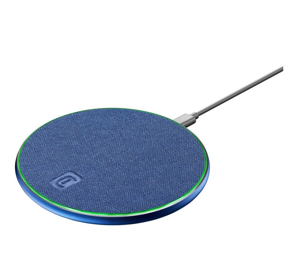 Cellularline Tweed wireless charger 15W blau (60307) Wireless Charger von Cellularline