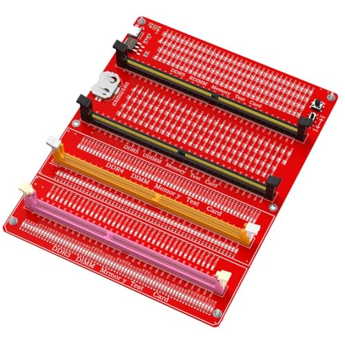 Cenei 3-In-1-DDR3/4/5-RDIMM/UDIMM-Speichertester, DDR3/4/5-Speichertestkarte für Desktop-Computer mit LED-Anzeigen von Cenei