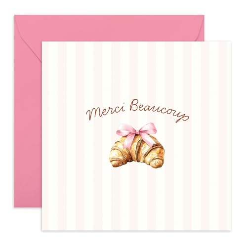 Central 23 Carte de remerciement pour femme – MERCI BEAUCOUP – Croissant avec nœud – Carte de vœux pour petite amie, épouse, sœur – Fête des mères – Livrée avec autocollants – Par Central 23 Carte de remerciement pour femme – MERCI BEAUCOUP – Croissant avec nœud – Carte de vœux pour petite amie, épouse, sœur – Fête des mères – Livrée avec autocollants – Par von Central 23