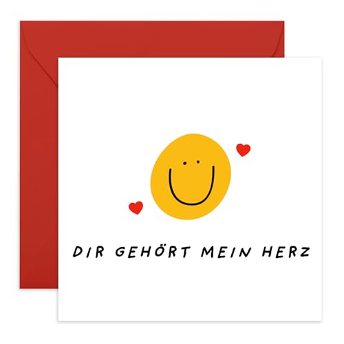 Central 23 Jubiläum Karte für Freund – DIR GEHÖRT MEIN HERZ – Glückwünsche zum Hochzeitstag, Valentinstag, Geburtstag – Geschenk für Ehemann, Ehefrau, Freundin – mit Aufklebern Central 23 Jubiläum Karte für Freund – DIR GEHÖRT MEIN HERZ – Glückwünsche zum Hochzeitstag, Valentinstag, Geburtstag – Geschenk für Ehemann, Ehefrau, Freundin – mit Aufklebern von Central 23