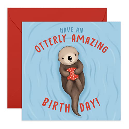 Central 23 - Lustige Geburtstagskarte für Frauen - Have an Otterly Amazing Birthday - süße Glückwunschkarte für Mutter - Lustige Geburtstagskarte für Männer - Mit witzigen Aufklebern Central 23 - Lustige Geburtstagskarte für Frauen - Have an Otterly Amazing Birthday - süße Glückwunschkarte für Mutter - Lustige Geburtstagskarte für Männer - Mit witzigen Aufklebern von Central 23