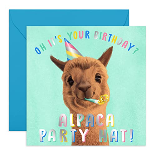Central 23 Süße Geburtstagskarte Frauen Alpaka Birthday Hat - Glückwunschkarte Geburtstag für Freundin - Lustige Karte für Geburtstage oder Feiern - Happy Birthday Karte für Frau Central 23 Süße Geburtstagskarte Frauen Alpaka Birthday Hat - Glückwunschkarte Geburtstag für Freundin - Lustige Karte für Geburtstage oder Feiern - Happy Birthday Karte für Frau von Central 23