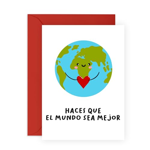 Central 23 Tarjeta Aniversario Para Marido Esposa - HACES QUE EL MUNDO SEA MEJOR - Tarjeta Del Día De San Valentín Para Novio Novia - Tarjeta De Agradecimiento Amistad - Viene Con Pegatinas - Por Central 23 Tarjeta Aniversario Para Marido Esposa - HACES QUE EL MUNDO SEA MEJOR - Tarjeta Del Día De San Valentín Para Novio Novia - Tarjeta De Agradecimiento Amistad - Viene Con Pegatinas - Por von Central 23