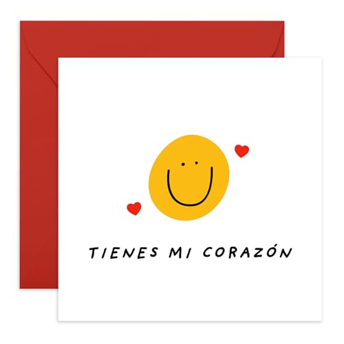 Central 23 Tarjeta Aniversario Para Novio - TIENES MI CORAZÓN - Dulce Tarjeta De Aniversario De Bodas Para Esposo Esposa - Tarjeta Del Día De San Valentín Para Novia - Viene Con Pegatinas - Por Central 23 Tarjeta Aniversario Para Novio - TIENES MI CORAZÓN - Dulce Tarjeta De Aniversario De Bodas Para Esposo Esposa - Tarjeta Del Día De San Valentín Para Novia - Viene Con Pegatinas - Por von Central 23