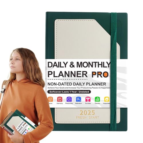 Daily Planner, Personal Schedule Planner, A5 Planner Notebook, Pocket-Sized Planner, Daily Schedule Planner, Weekly Agenda 180 Sheets, Calendar Organizer for Making Plans von Ceprznvey