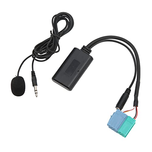 Cerlingwee Auto Bluetooth Aux Modul, Auto Wireless Audio Aux Eingang Adapter Kabel Bluetooth 5.0 mit Mikrofon 14 Pin Adapter Audio Stereo Aux in Cable Car Bluetooth Kit Ersatz für von Cerlingwee