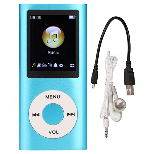 Schlanker MP3-Player mit 1,8-Zoll-LCD-Display, eleganter und tragbarer multifunktionaler MP3-Musikplayer, verlustfreie Klangqualität, 8 Stunden Standby-Zeit Langer Musikplayer von Cerlingwee