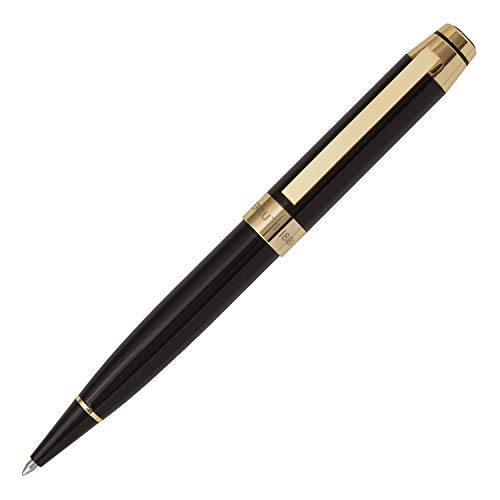 Cerruti 1881 Heritage Kugelschreiber aus Messing in der Farbe Schwarz-Gold, Länge: 14cm, NST0894 von Cerruti 1881