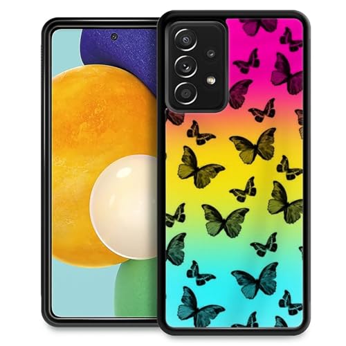 ChaiRy Hülle für Samsung Galaxy A52 5G mit Stoßfest Schutzecken, bunter Schmetterling Muster Handyhülle-[Militärischer Schutz] Stoßfest Schutzhülle von ChaiRy