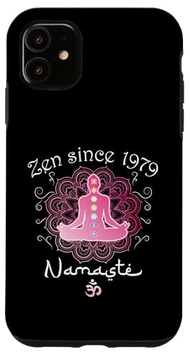 Hülle für iPhone 11 Zen Since 1979 - 46 Years of Tranquil Wisdom von Chakras Aligned with Namaste Mindfulness Store