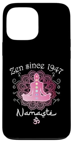 Hülle für iPhone 13 Pro Max Zen Since 1947 - 78 Years of Tranquility von Chakras Aligned with Namaste Mindfulness Store