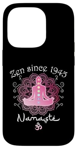 Hülle für iPhone 14 Pro Zen Since 1945 - 80 Years of Peaceful Living von Chakras Aligned with Namaste Mindfulness Store