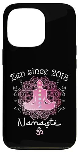 Zen Since 2018 - 7 Years of Mindful Living Hülle für iPhone 13 Pro von Chakras Aligned with Namaste Mindfulness Store