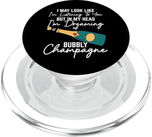 Witziger Champagner Spruch PopSockets PopGrip für MagSafe von Champagner Designs