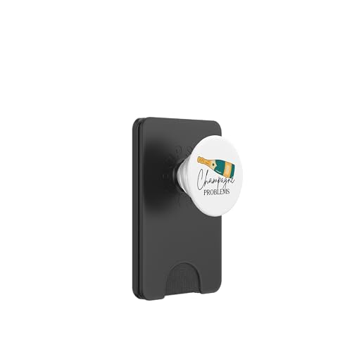 Witziger Champagner Spruch PopSockets PopWallet für MagSafe von Champagner Designs