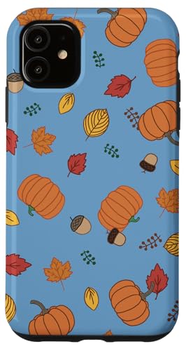 Hülle für iPhone 11 Herbsternte Muster Herbst Kürbisse von Character Alley