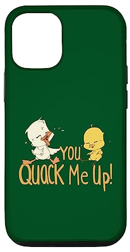 Hülle für iPhone 14 Lustiges Wortspiel "You Quack Me Up" von Character Alley