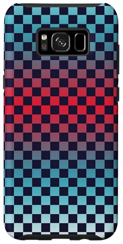 Hülle für Galaxy S8+ Schachbrett kariert kariert Karomuster Farbverlauf von Checkered Checked Check Pattern Designs
