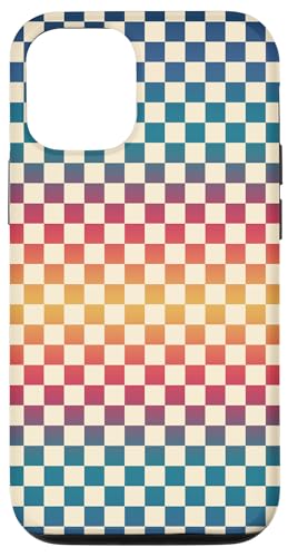 Hülle für iPhone 13 Pro Schachbrett kariert kariert Karomuster Farbverlauf von Checkered Checked Check Pattern Designs