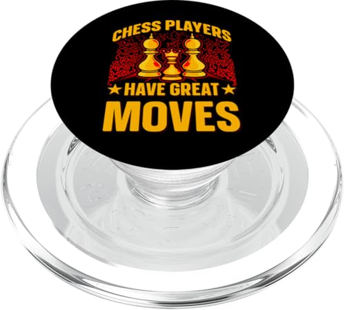 Schachspieler haben tolle Moves King Queen Checkmate Fun PopSockets PopGrip für MagSafe von Checkmate Chess Club Funny Christmas Tee