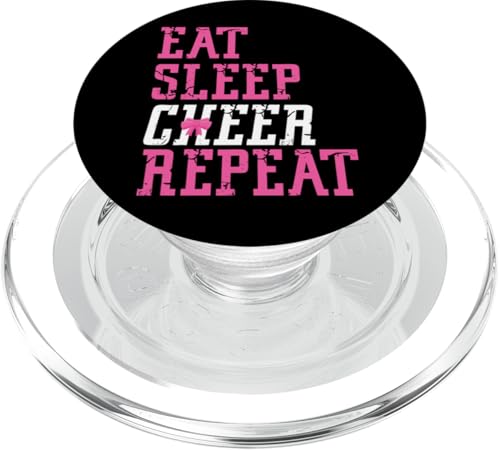 Cheer Cheerleading Eat Sleep Cheer Repeat PopSockets PopGrip für MagSafe von Cheer Cheerleader Girls HS0