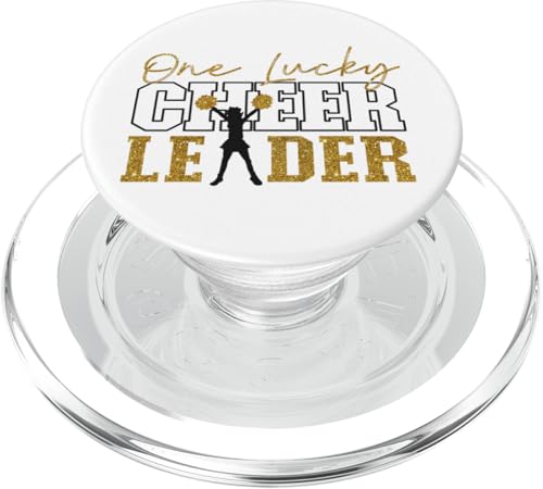 Cheer Cheerleading St. Patricks Day One Glückliche Cheerleaderin PopSockets PopGrip für MagSafe von Cheer Cheerleader Girls HS0