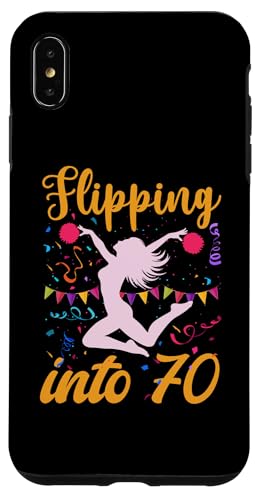 Hülle für iPhone XS Max Cheerleader zum 70. Geburtstag, 70 Jahre alte Cheerleader-Tänzerin von Cheerleader Birthday Designs