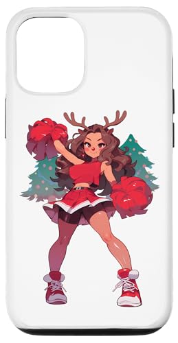 Hülle für iPhone 12/12 Pro Weihnachten Rentier Cheerleader Xmas Cheerleading von Cheerleading Geschenk für Cheerleader Frauen