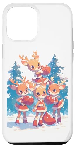 Hülle für iPhone 12 Pro Max Weihnachten Rentier Cheerleader Xmas Cheerleading von Cheerleading Geschenk für Cheerleader Frauen