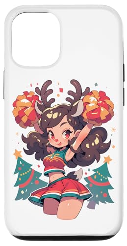 Hülle für iPhone 13 Pro Weihnachten Rentier Cheerleader Xmas Cheerleading von Cheerleading Geschenk für Cheerleader Frauen