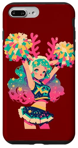 Hülle für iPhone 7 Plus/8 Plus Weihnachten Rentier Cheerleader Xmas Cheerleading von Cheerleading Geschenk für Cheerleader Frauen